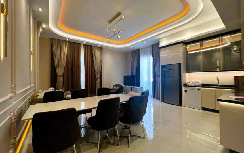 Elite tre-værelses duplex lejlighed i YEKTA KINGDOM TRADE CENTER kompleks med infrastrukturen af ​​et 5 * hotel i centrum af Alanya - Mahmutlar