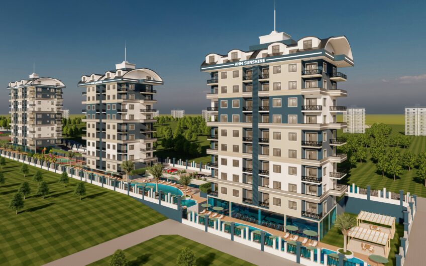 Двухкомнатная квартира в новом комплексе Sunshine Residence в районе Паяллар. Подходит под  ВНЖ